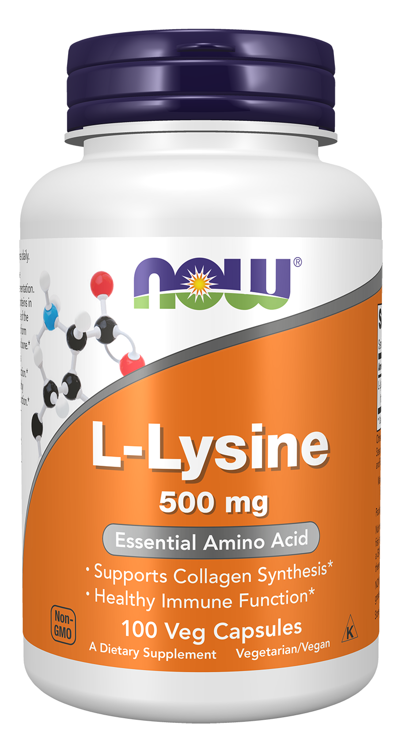 L-Lysine, 500mg - 100 vcaps