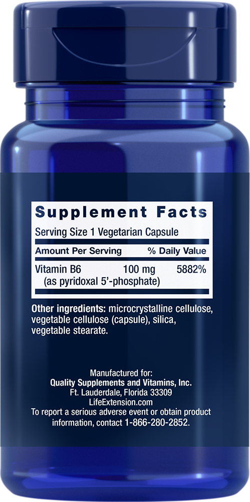 Pyridoxal 5'-Phosphate Caps, 100mg - 60 vcaps