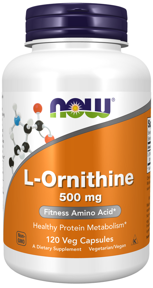 L-Ornithine, 500mg - 120 vcaps