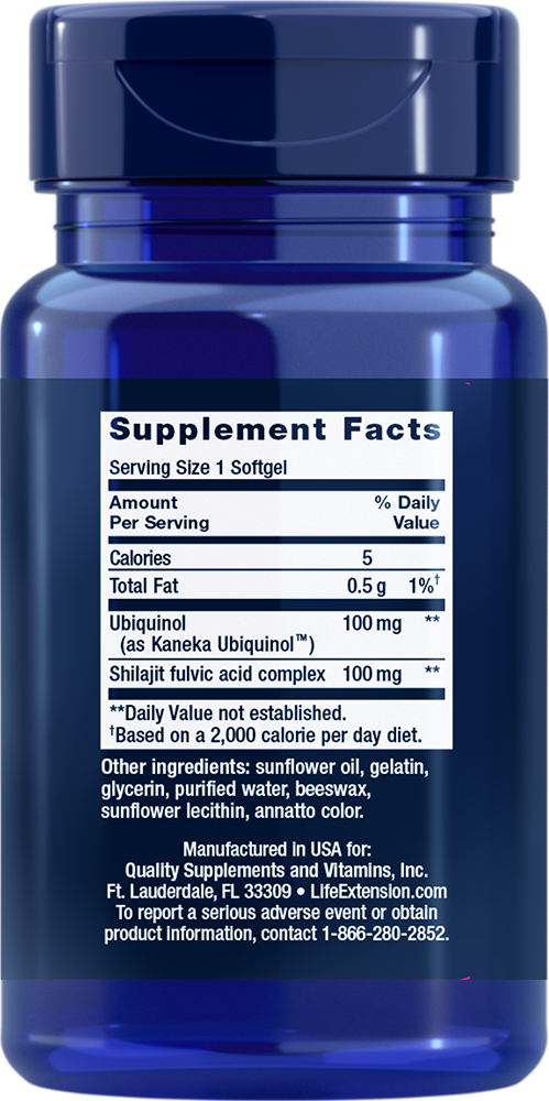 Super Ubiquinol CoQ10 with Enhanced Mitochondrial Support, 100mg - 30 softgels