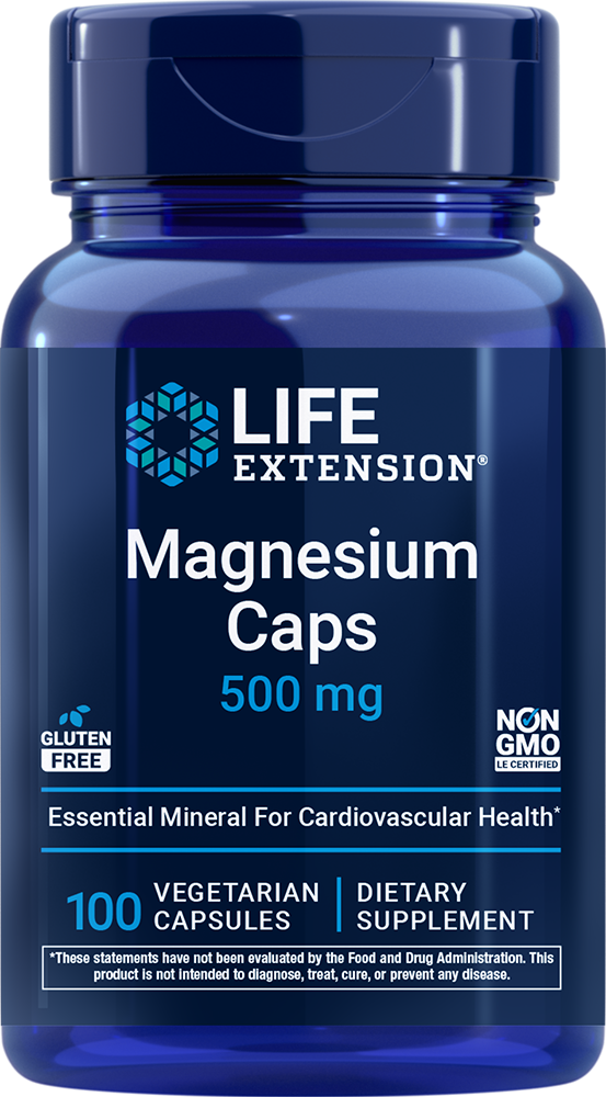 Magnesium Caps, 500mg - 100 vcaps