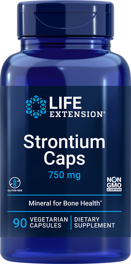 Strontium Caps, 750mg - 90 vcaps