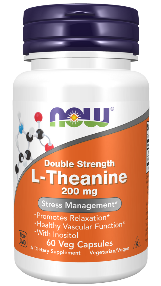 Double Strength L-Theanine, 200mg - 60 vcaps
