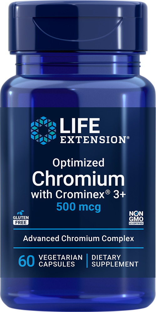 Optimized Chromium with Crominex 3+, 500mcg - 60 vcaps