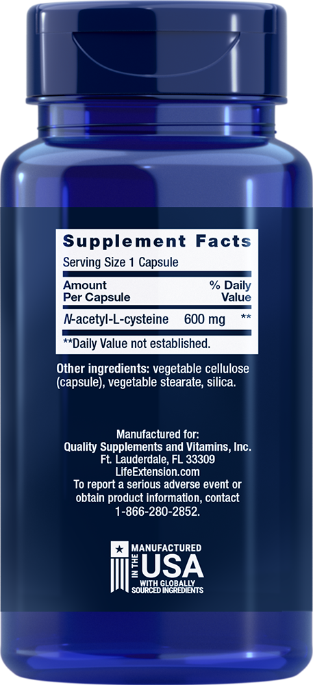 N-Acetyl-L-Cysteine, 600mg - 60 caps