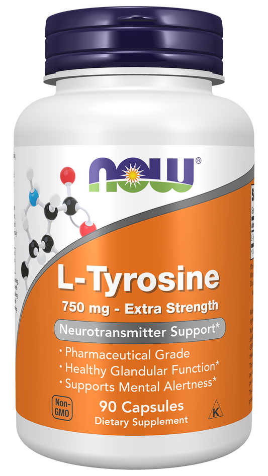L-Tyrosine, Extra Strength 750mg - 90 vcaps