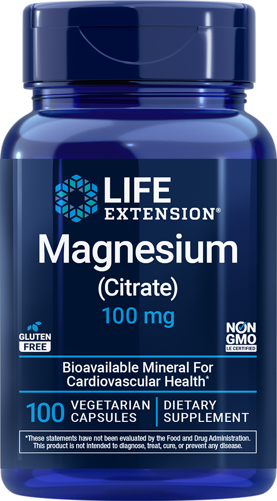 Magnesium (Citrate), 100mg - 100 vcaps