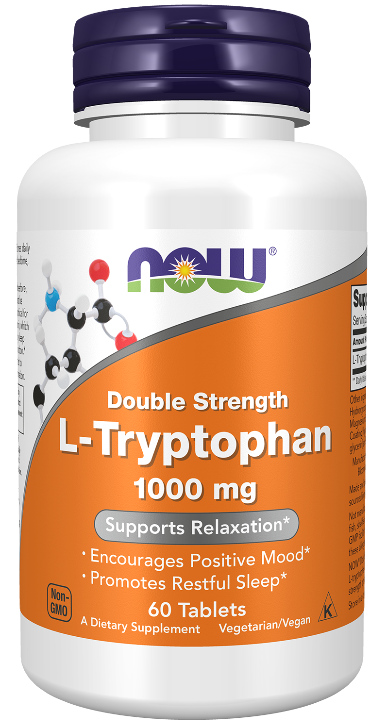L-Tryptophan, 1000mg Double Strength - 60 tabs