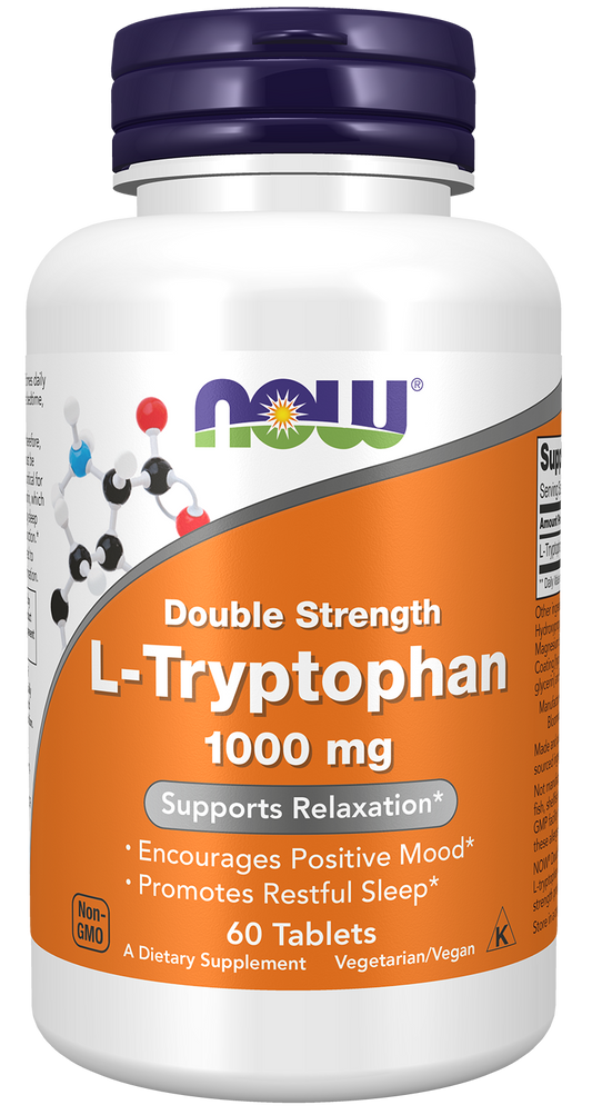 L-Tryptophan, 1000mg Double Strength - 60 tabs