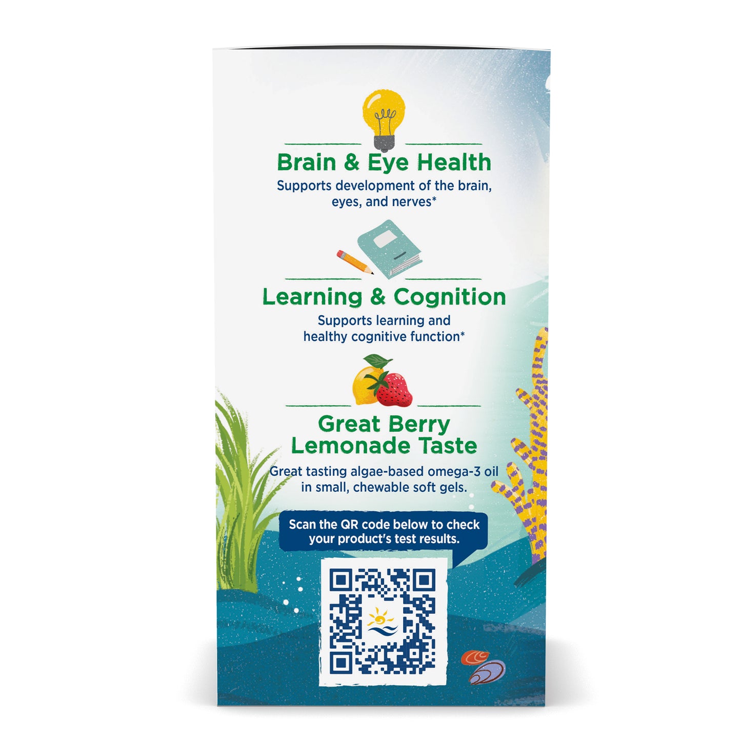 Children's DHA Vegetarian, 375mg Berry Lemonade - 120 chewables