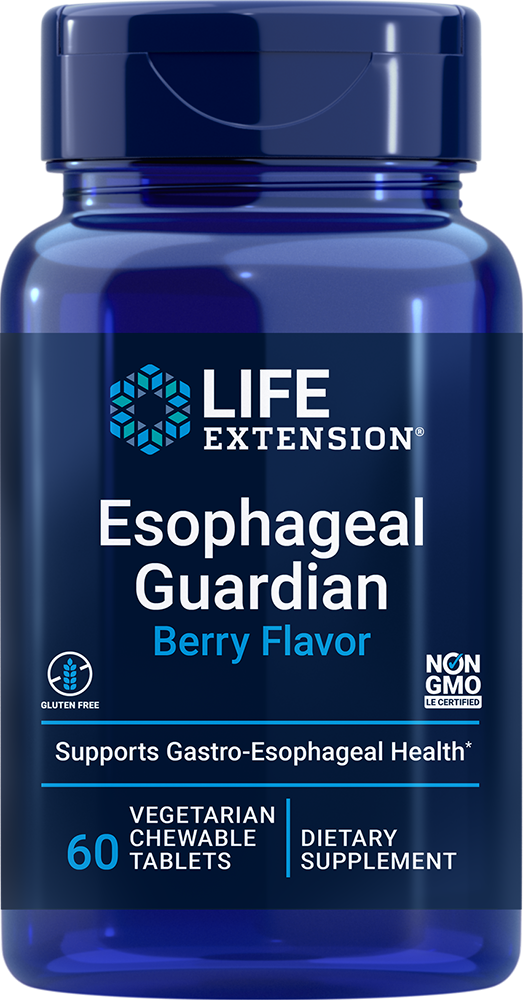 Esophageal Guardian, Berry Flavor - 60 vegetarian chewable tabs
