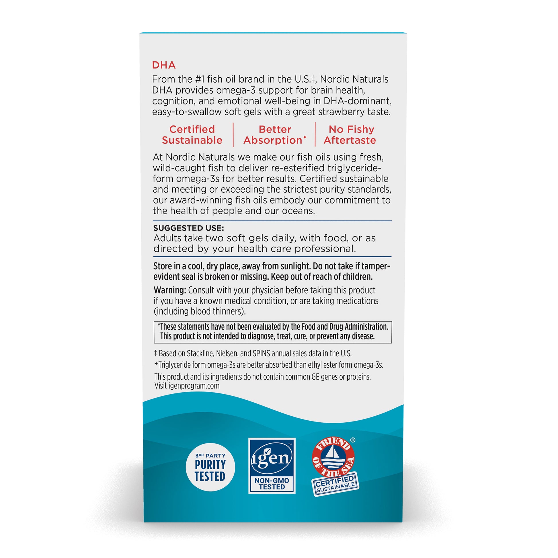 DHA, 830mg Strawberry - 180 softgels
