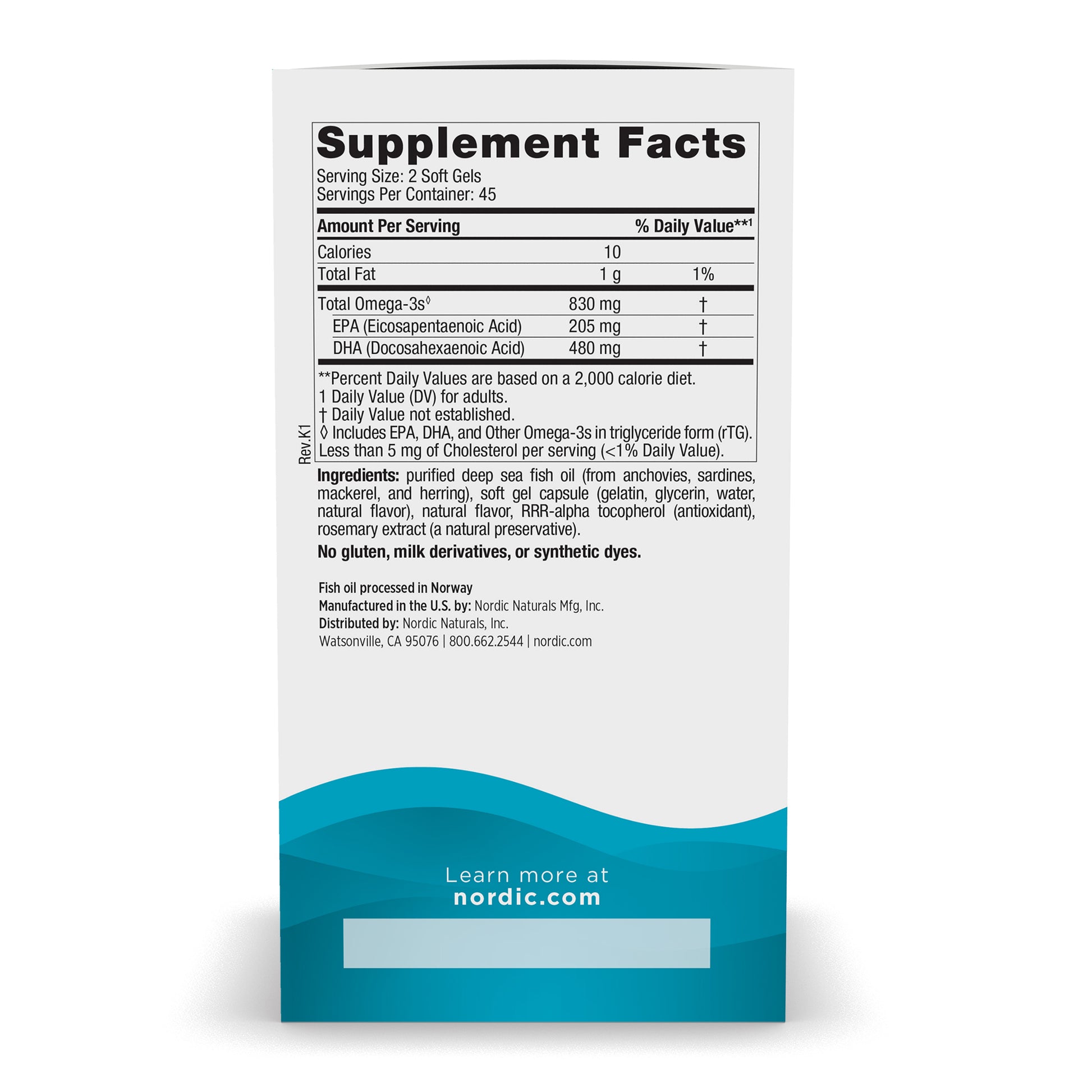 DHA, 830mg Strawberry - 180 softgels