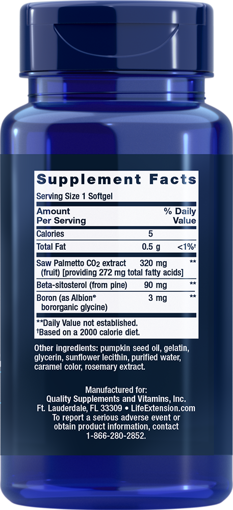 PalmettoGuard Saw Palmetto with Beta-Sitosterol - 30 softgels