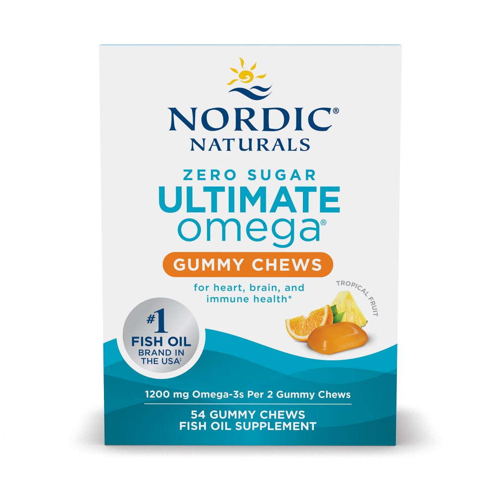 Nordic Naturals Ultimate Omega Gummy Chews, 1200mg Tropical Fruit - 54 gummies - image 3