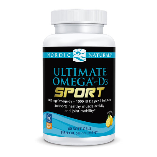 Ultimate Omega-D3 Sport, 1480mg Lemon - 60 softgels