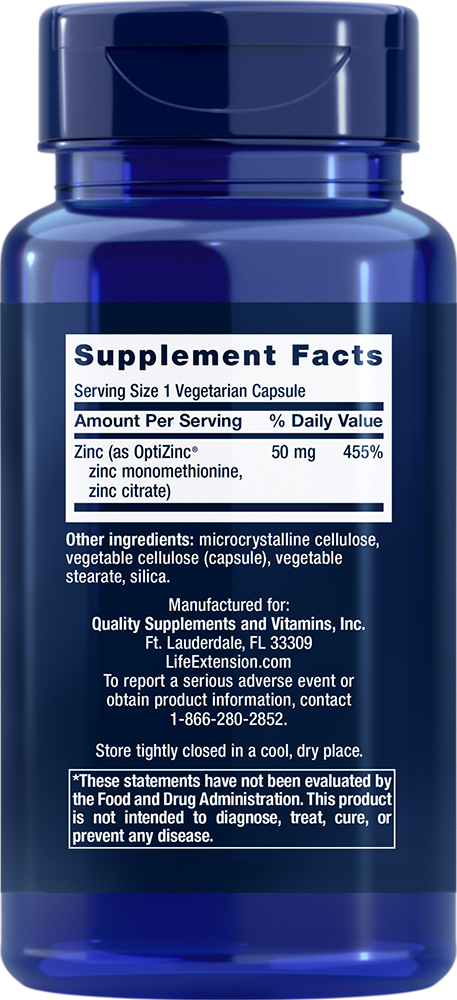 Zinc Caps, 50mg - 90 vcaps