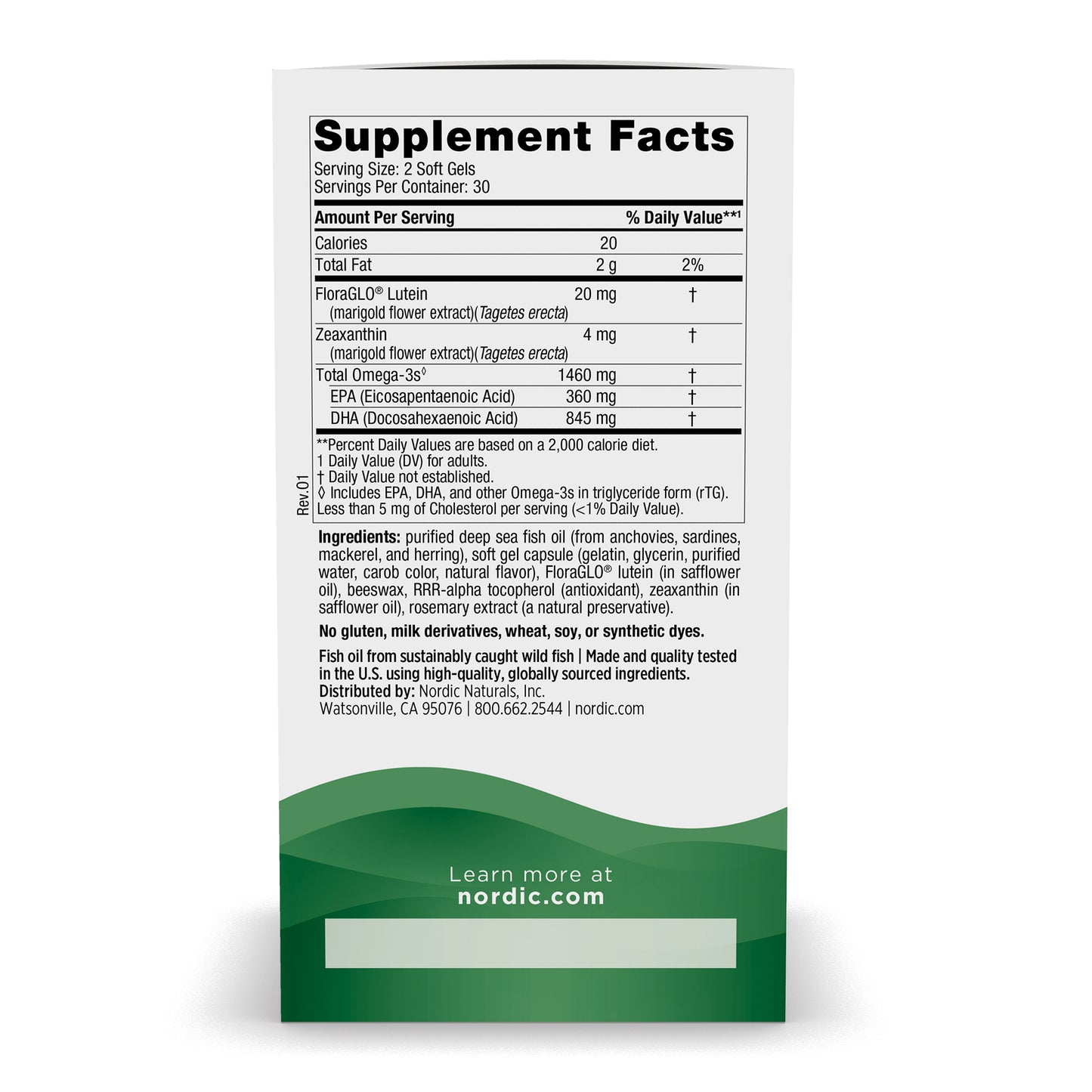 Vision Support, 1460mg - 60 softgels