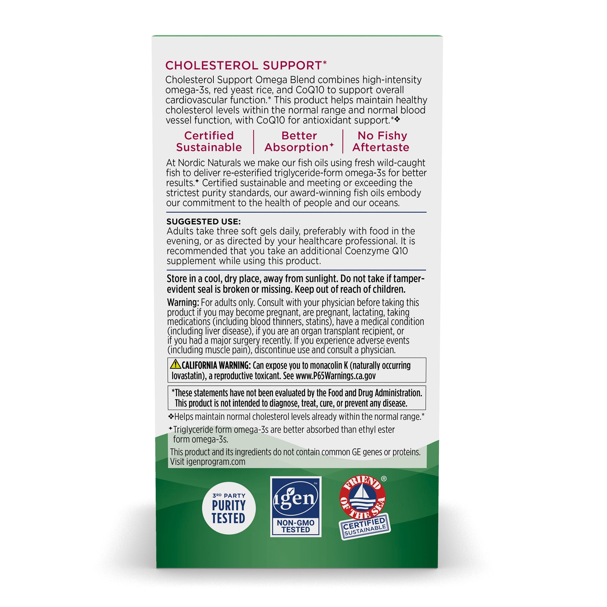Cholesterol Support - 60 softgels