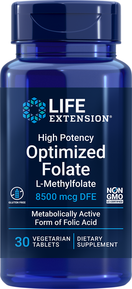 High Potency Optimized Folate - 30 vegetarian tabs