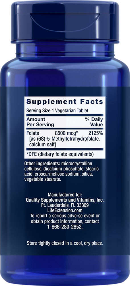 High Potency Optimized Folate - 30 vegetarian tabs