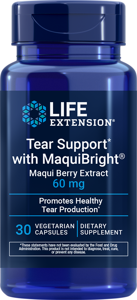 Tear Support with MaquiBright (Maqui Berry Extract), 60mg - 30 vcaps