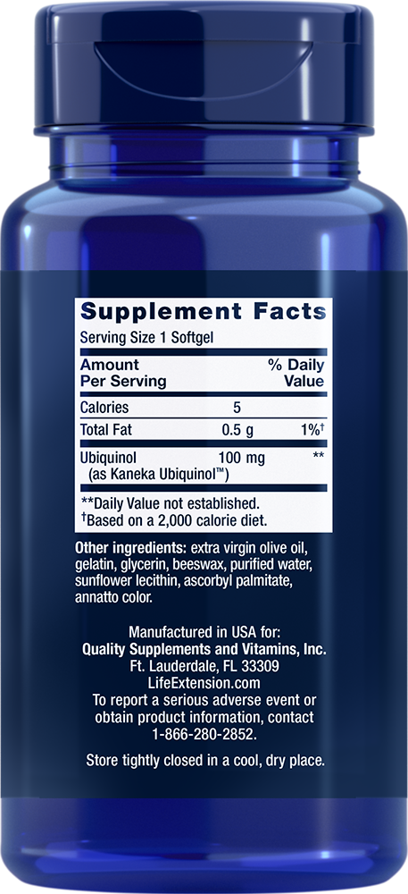 Super Ubiquinol CoQ10, 100mg - 60 softgels