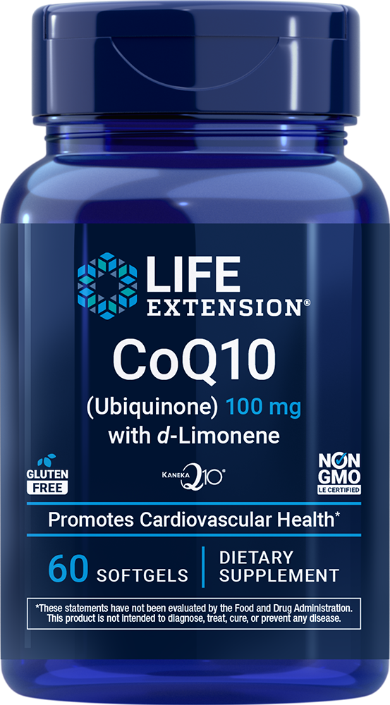 Super-Absorbable CoQ10 (Ubiquinone) with d-Limonene, 100mg - 60 softgels