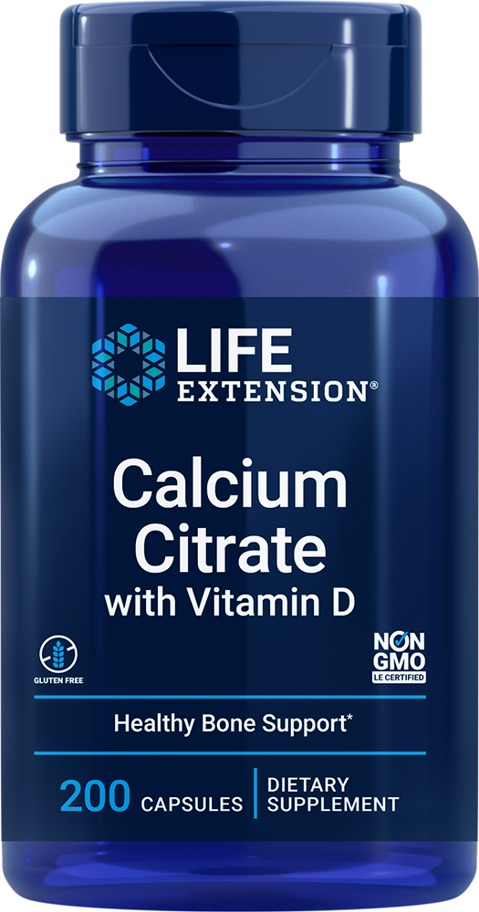 Calcium Citrate with Vitamin D - 200 vcaps