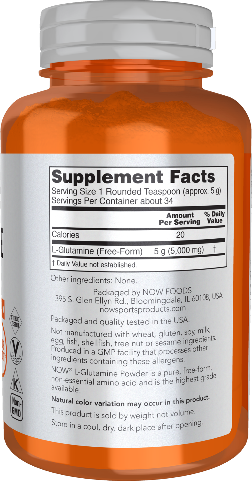 L-Glutamine, Powder - 454g