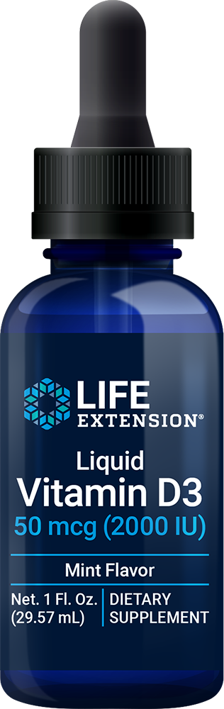 Liquid Vitamin D3, 50mcg (Mint) - 29 ml.