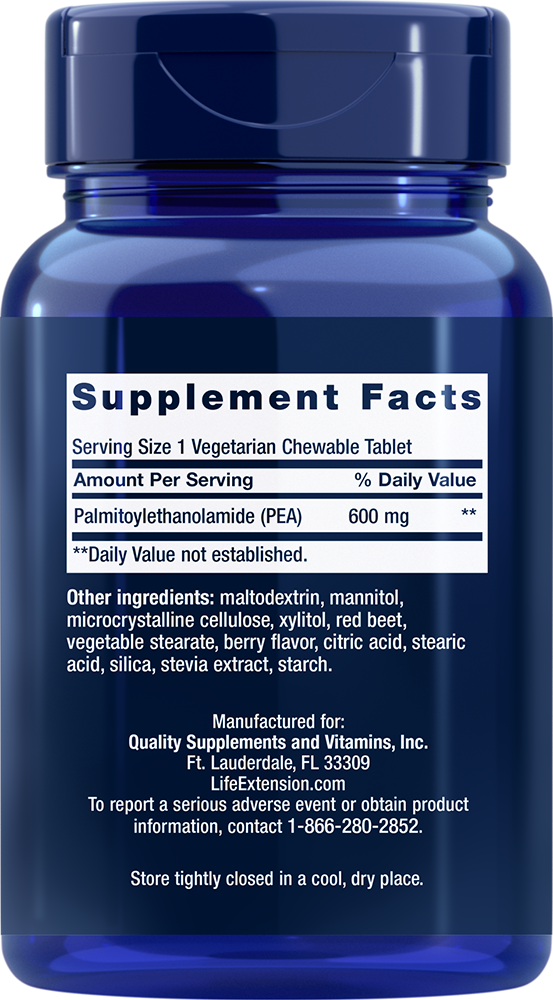 PEA Discomfort Relief - 60 chewable tablets