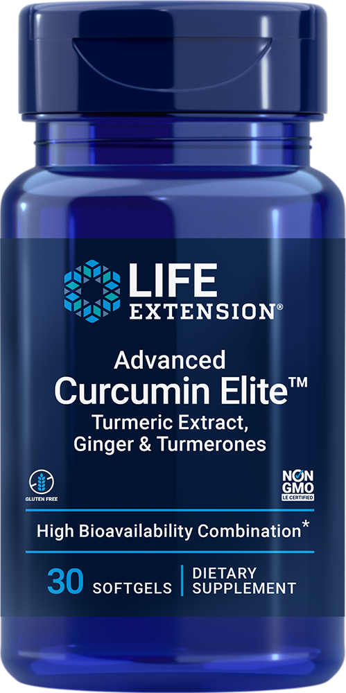 Advanced Curcumin Elite Turmeric Extract, Ginger & Turmerones - 30 softgels