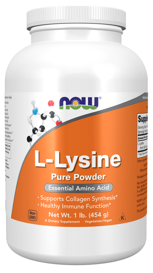 L-Lysine, 1000mg (Powder) - 454g
