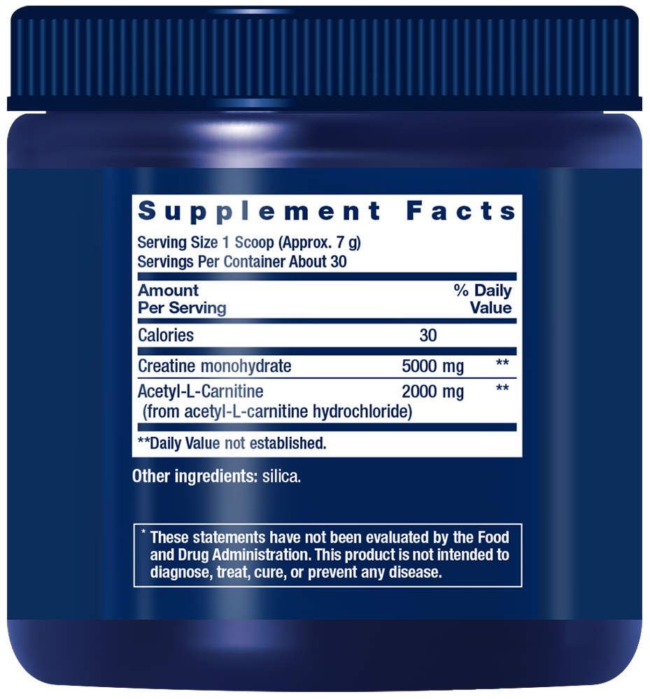 Creatine & Acetyl-L-Carnitine Energy Plus - 233g