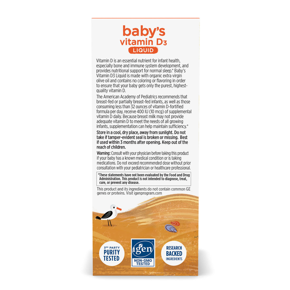 Nordic Naturals Baby's Vitamin D3, 400 IU - 22.5 ml - image 5