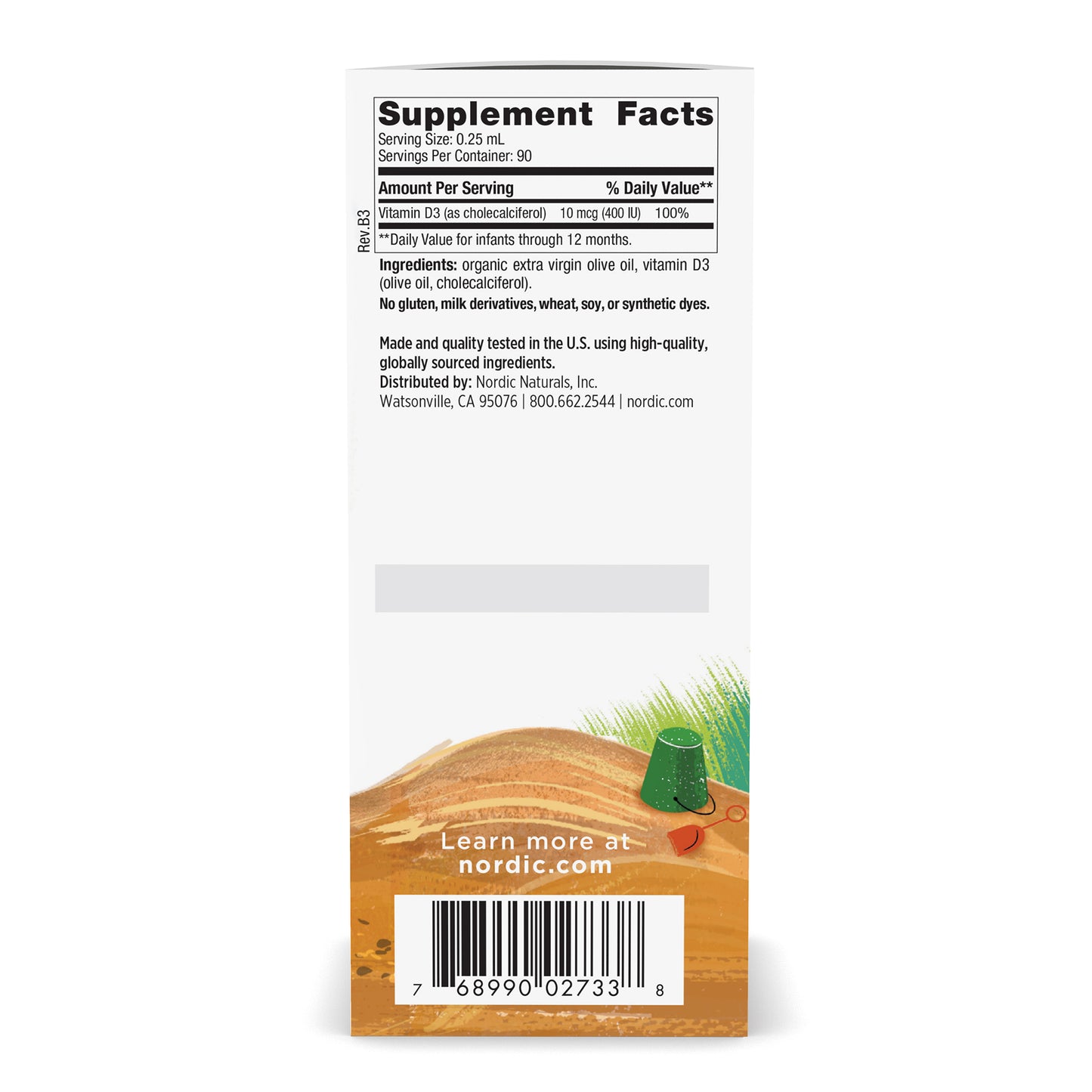 Baby's Vitamin D3, 400 IU - 22.5 ml.