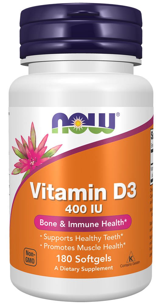 Vitamin D-3, 400 IU - 180 softgels