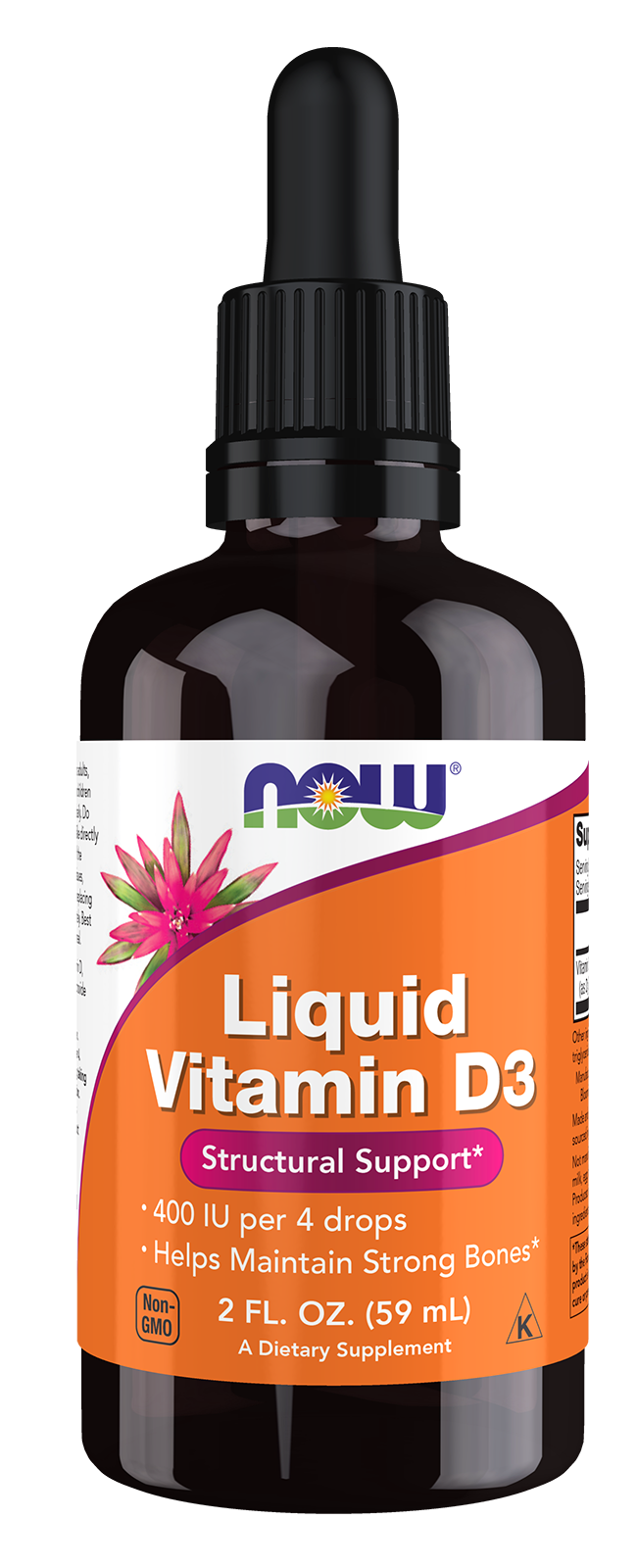 Vitamin D-3 Liquid, 400 IU - 59 ml.