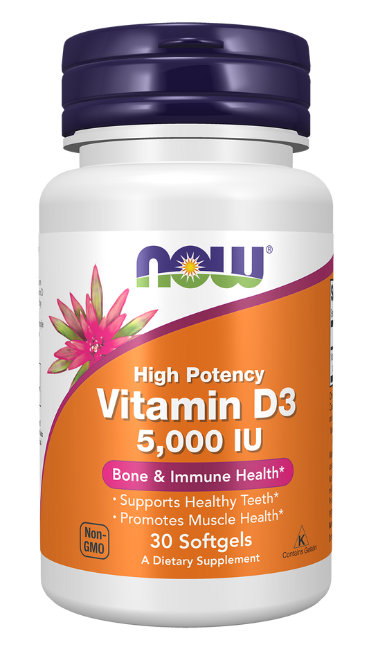 Vitamin D-3, 5000 IU - 120 softgels