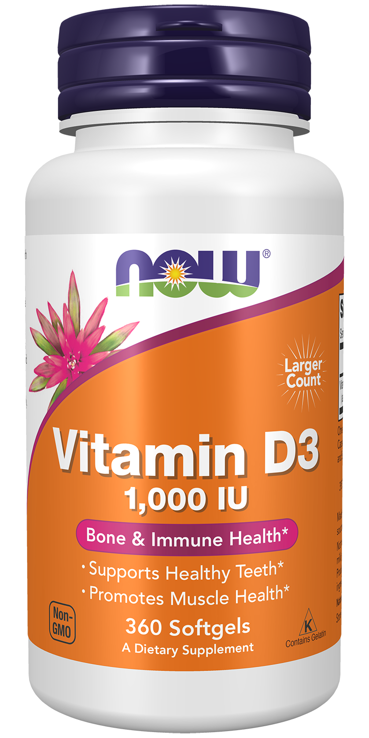 Vitamin D-3, 1000 IU - 360 softgels