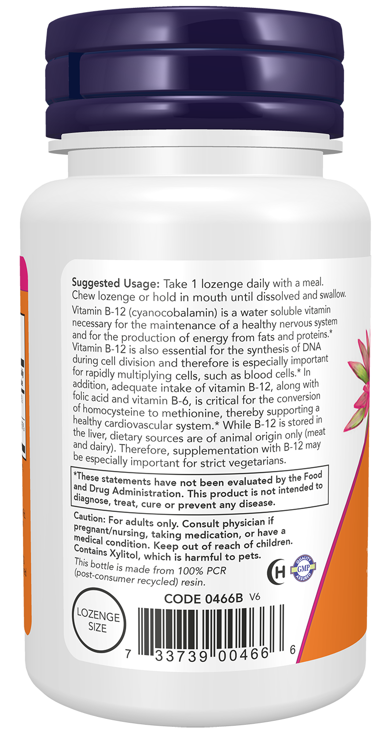 Vitamin B-12, 1000mcg - 100 lozenges