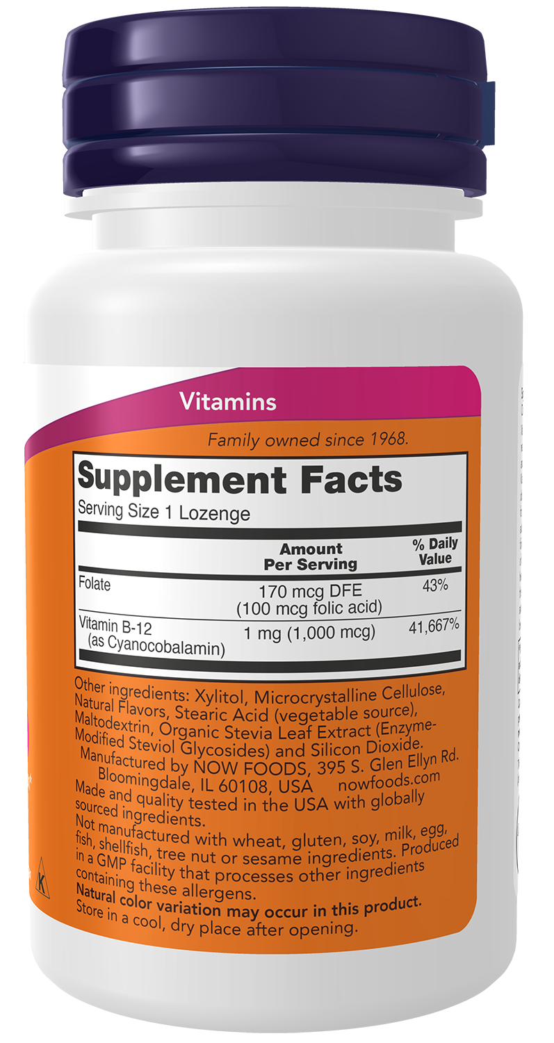 Vitamin B-12, 1000mcg - 100 lozenges