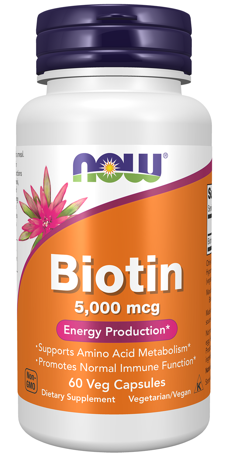 Biotin, 5000mcg - 60 vcaps
