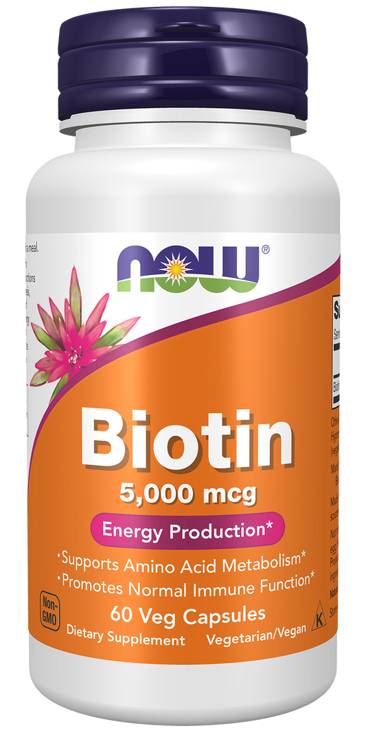 Biotin, 5000mcg - 60 vcaps