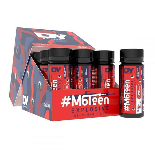 #M6Teen Explosive Pre-Workout Shot, Mojito - 12 x 60ml. - Dorian Yates