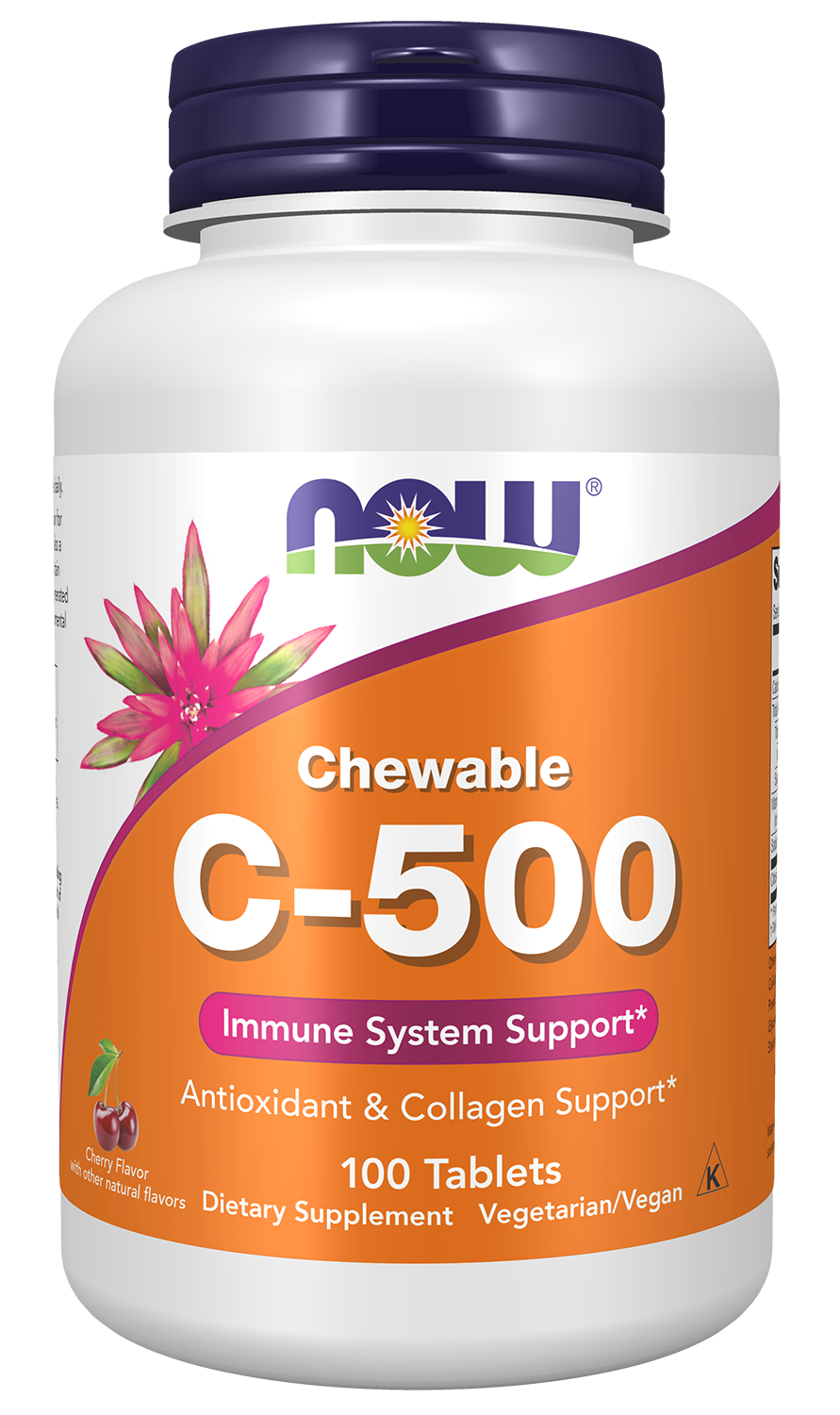 Vitamin C-500 Chewable, Cherry - 100 tabs