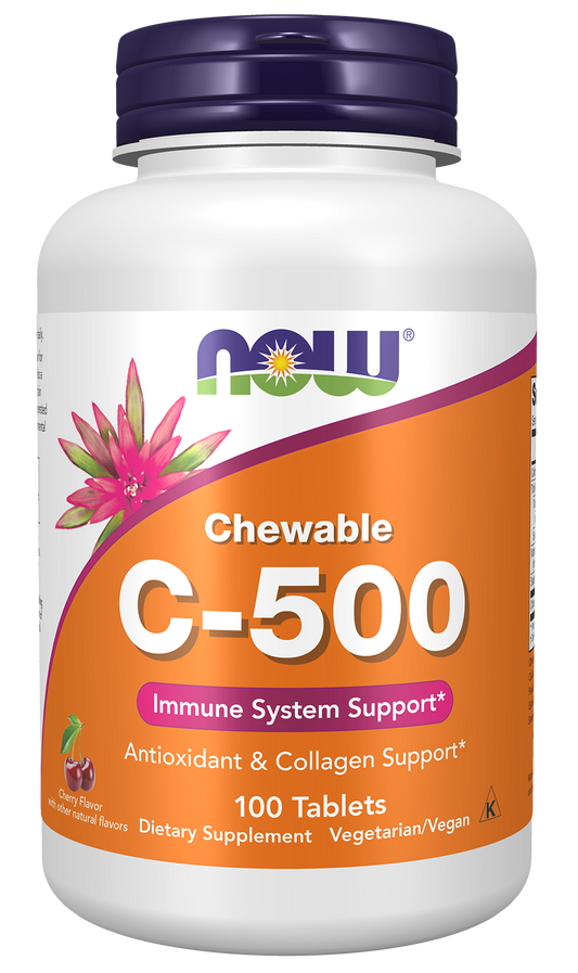 Vitamin C-500 Chewable, Cherry - 100 tabs