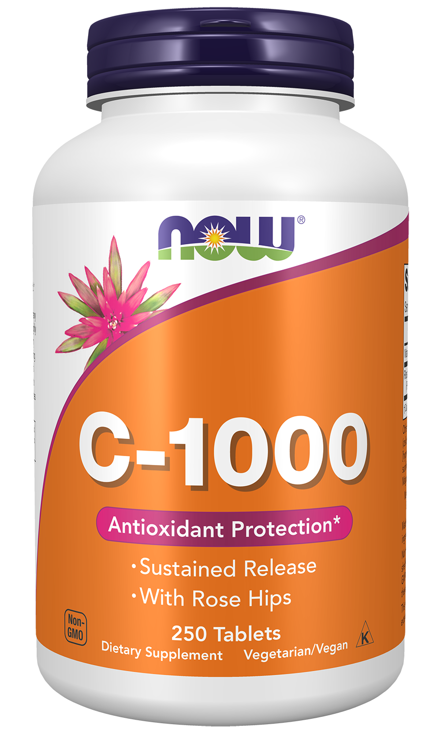 Vitamin C-1000 with Rose Hips - Sustained Release - 250 tablets