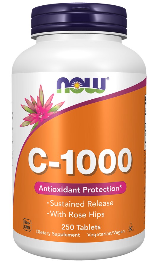 Vitamin C-1000 with Rose Hips - Sustained Release - 250 tablets